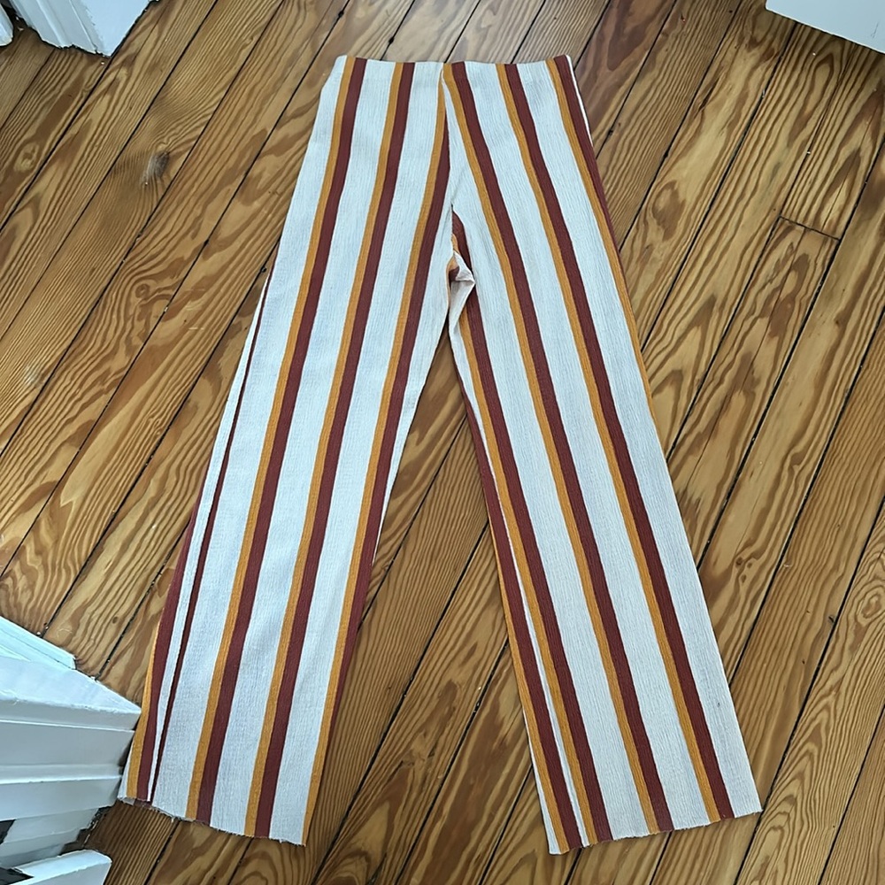 Zara S/S18 Wide Leg Pant- raw Edge - Picture 3 of 4